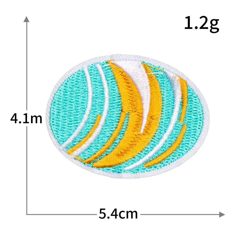 Wholesale Computer embroidery logo universe planet series cloth patch